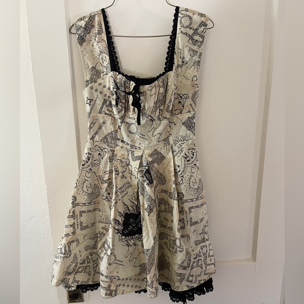 Hot Topic Dresses Harry Potter Marauders Map Dress size XS